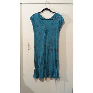T-shirt Skirt Teal Dress - Yak N Yeti Los Angeles  sz. xs